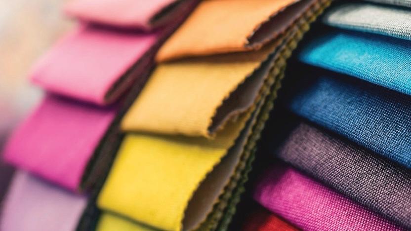 Neue Stoffkollektion — Muster zum Anfassen